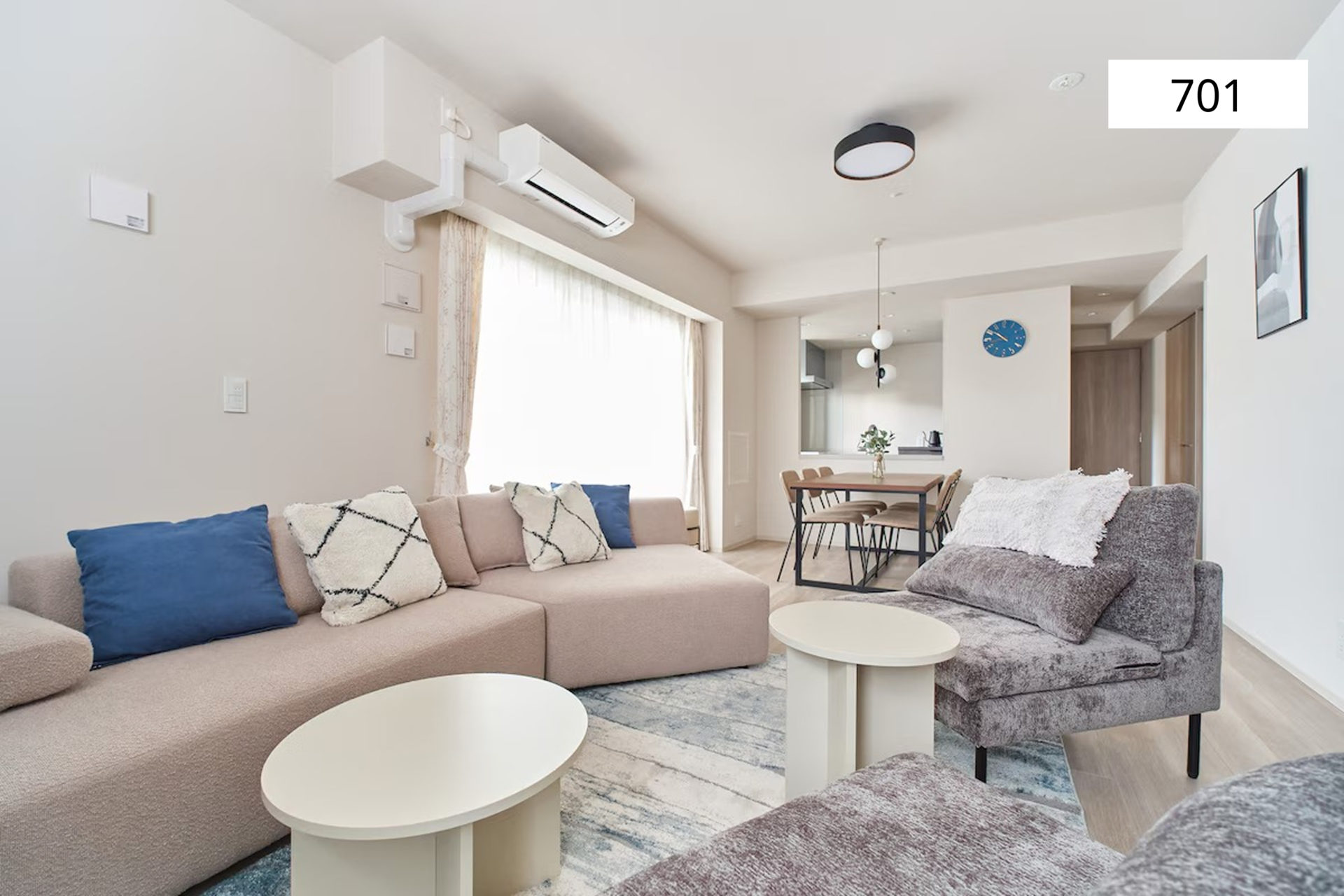 「CITY HOME CENTRIC SAPPORO NAKAJIMAKOEN 701」リビング